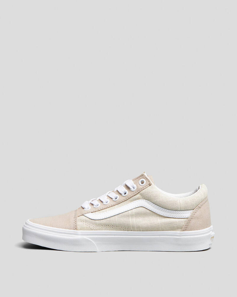 Vans Womens Old Skool Summer Linen Shoes for Womens
