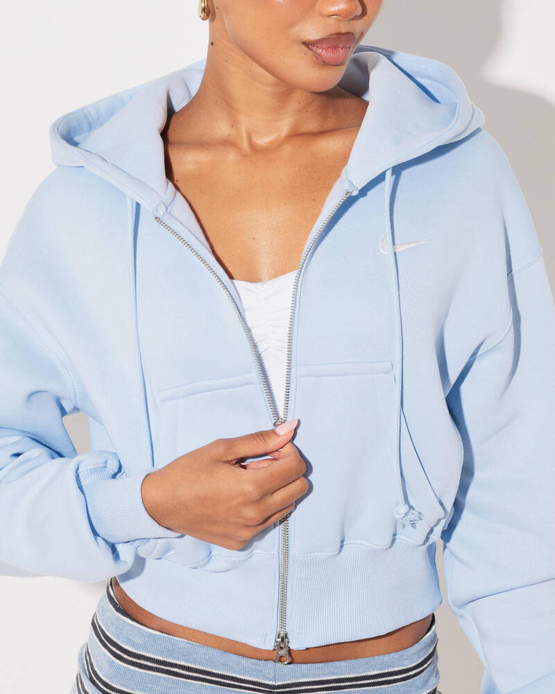 Nike Phoenix Cropped Zip Hoodie for Womens