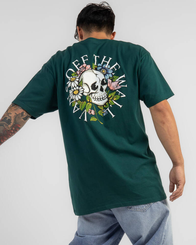 Vans Floral Skull Short Sleeve T-Shirt for Mens
