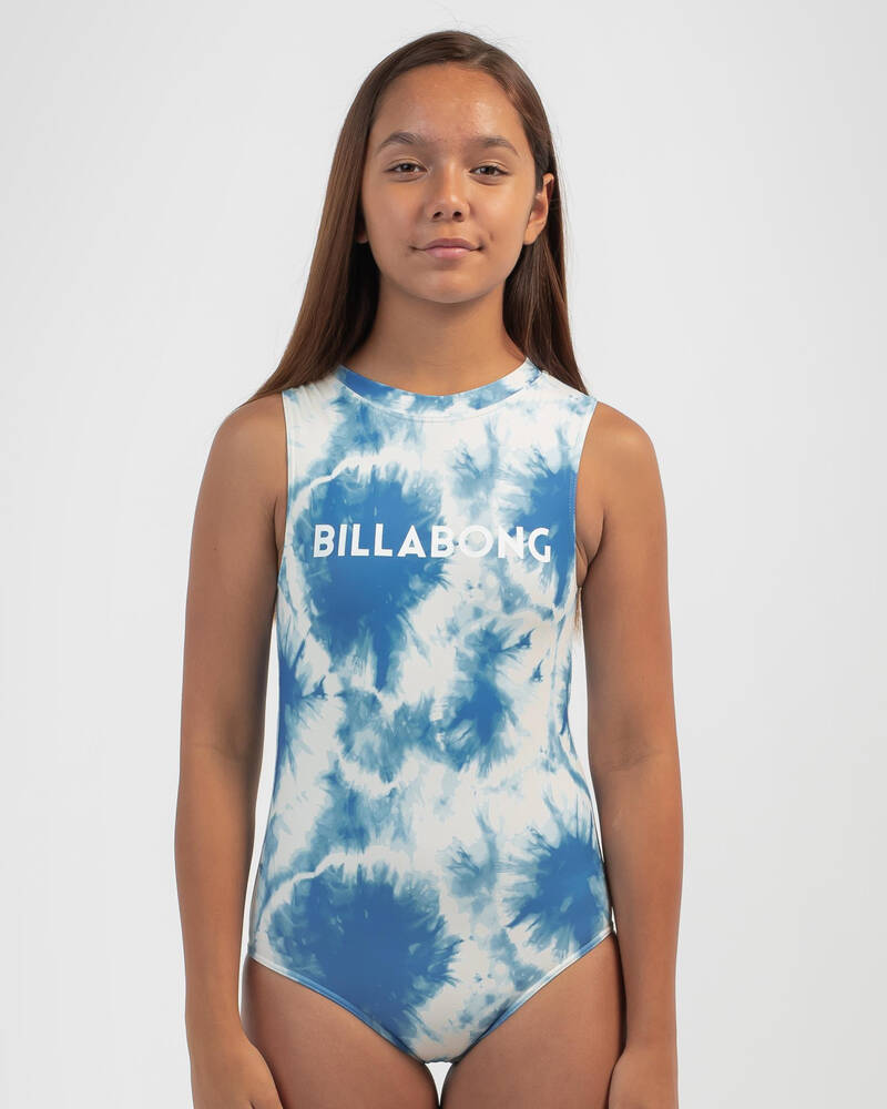 Billabong Girls' Beach Blue Dancer One Piece Swimsuit for Womens