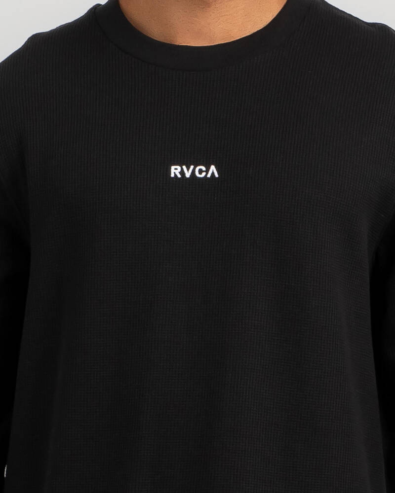 RVCA Haru Waffle Long Sleeve Shirt for Mens