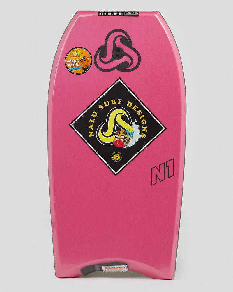 Shop Nalu Bodyboards N1 38" Bodyboard In Pink Fast Shipping & Easy