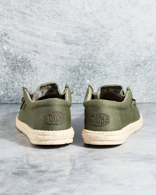 HEYDUDE Wally Stretch Canvas Shoes for Mens