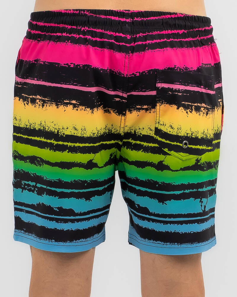 Skylark Painted Elastic Waist Shorts for Mens