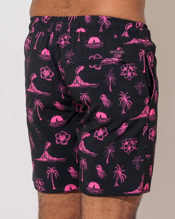 Skylark Lean Back Elastic Waist Shorts for Mens