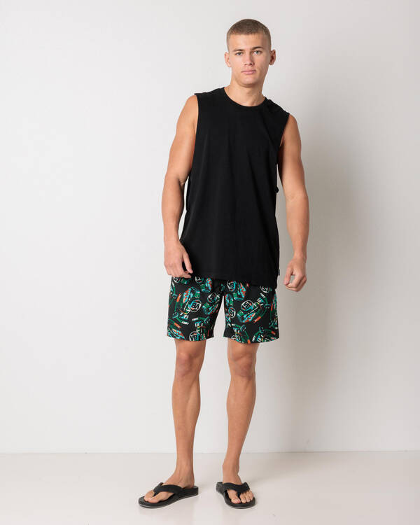 Victor Bravo's Greenade Finale Beach Shorts for Mens