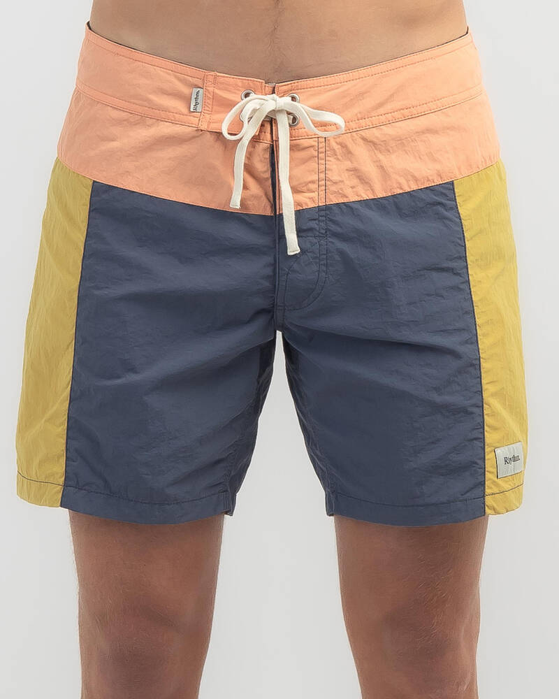 Rhythm Heritage Block Trunk Board Shorts for Mens