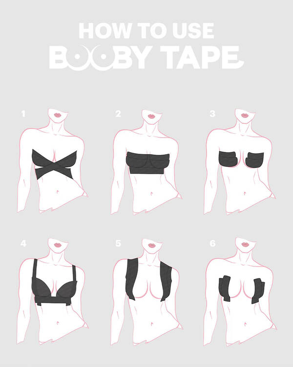 BOOBY TAPE Booby Tape Wide for Womens