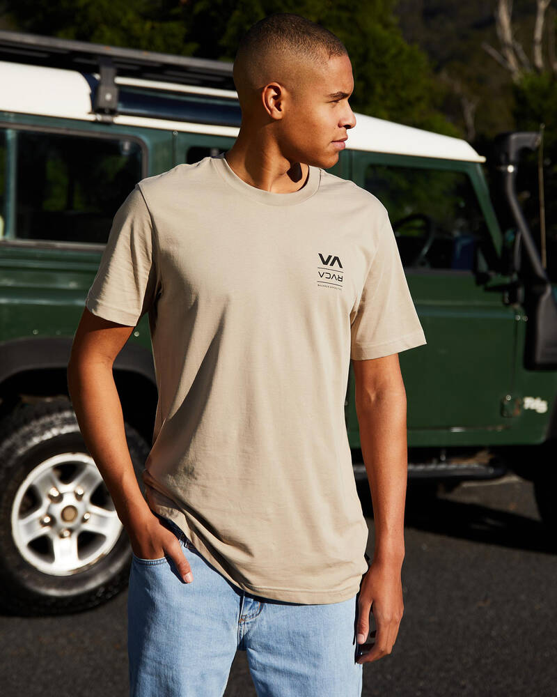 RVCA Down With T-Shirt for Mens