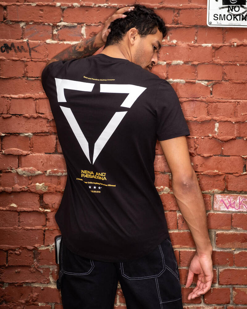 Nena & Pasadena Vector Dual Curved T-Shirt for Mens