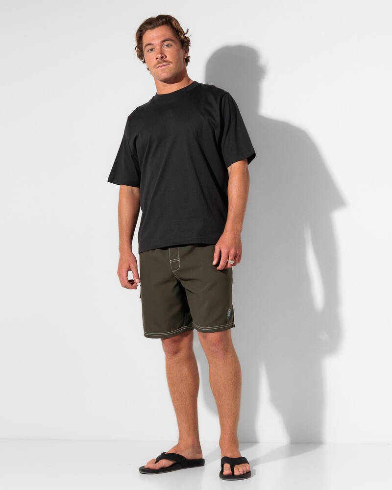 Salty Life Diameter Elastic Waist Shorts for Mens