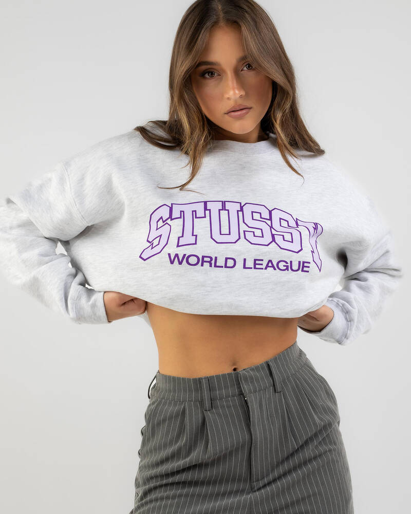 Stussy World League Oversized Sweatshirt for Womens