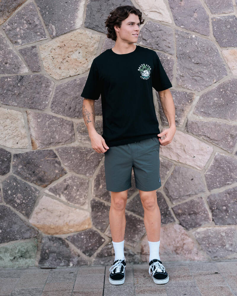 Salty Life Elemental Elastic Waist Shorts for Mens