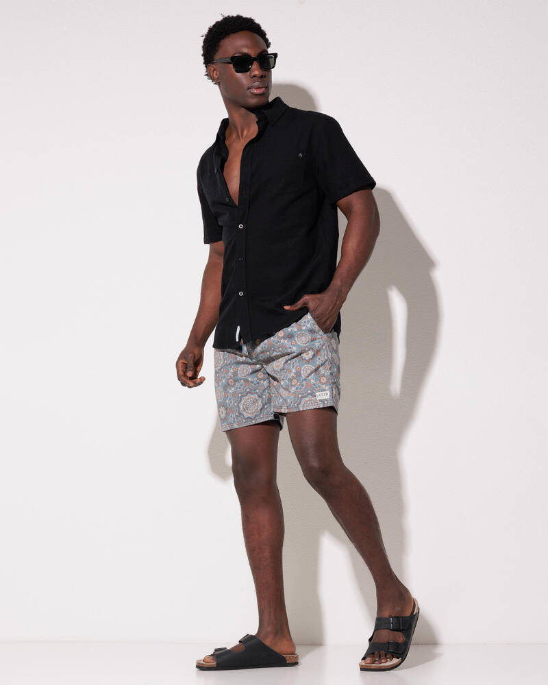 Lucid Casablanca Elastic Waist Shorts for Mens