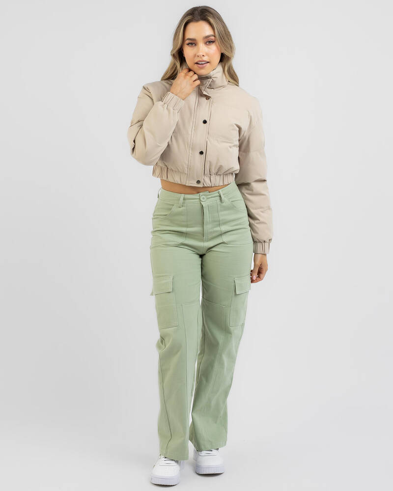 Luvalot Rosado Puffer Jacket for Womens