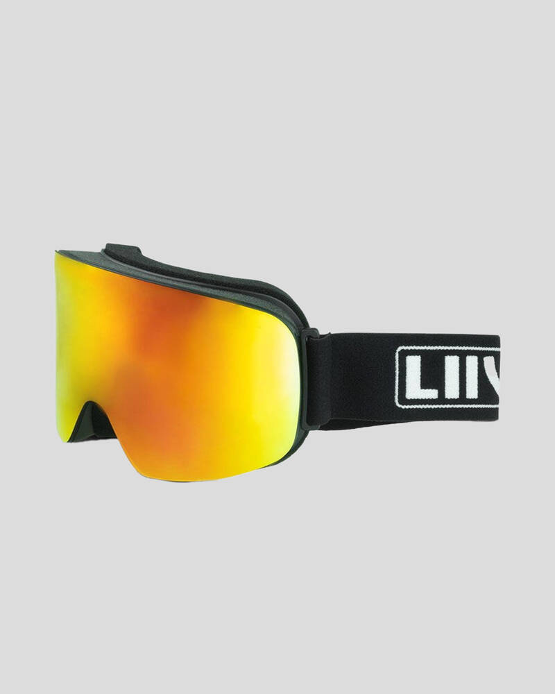 Shop Liive Black Run Snow Goggles In Matte Black Fast Shipping & Easy