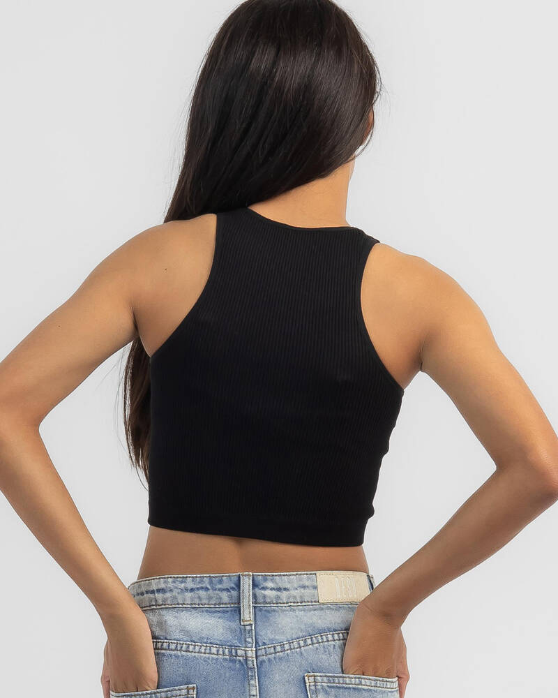 Mooloola Girls' Basic Seamfree High Neck Tank Top for Womens