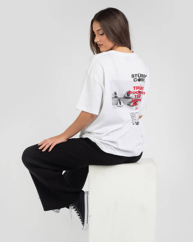 Stussy Tribe Relaxed T-Shirt for Womens