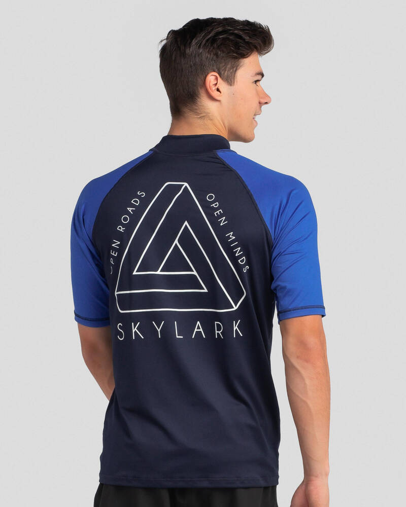 Skylark Division Short Sleeve Rash Vest for Mens