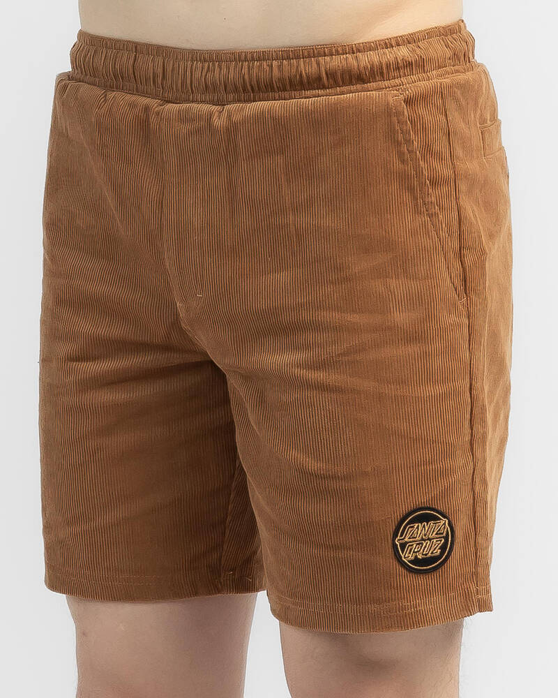 Santa Cruz Solid Strip Elastic Waist Shorts for Mens