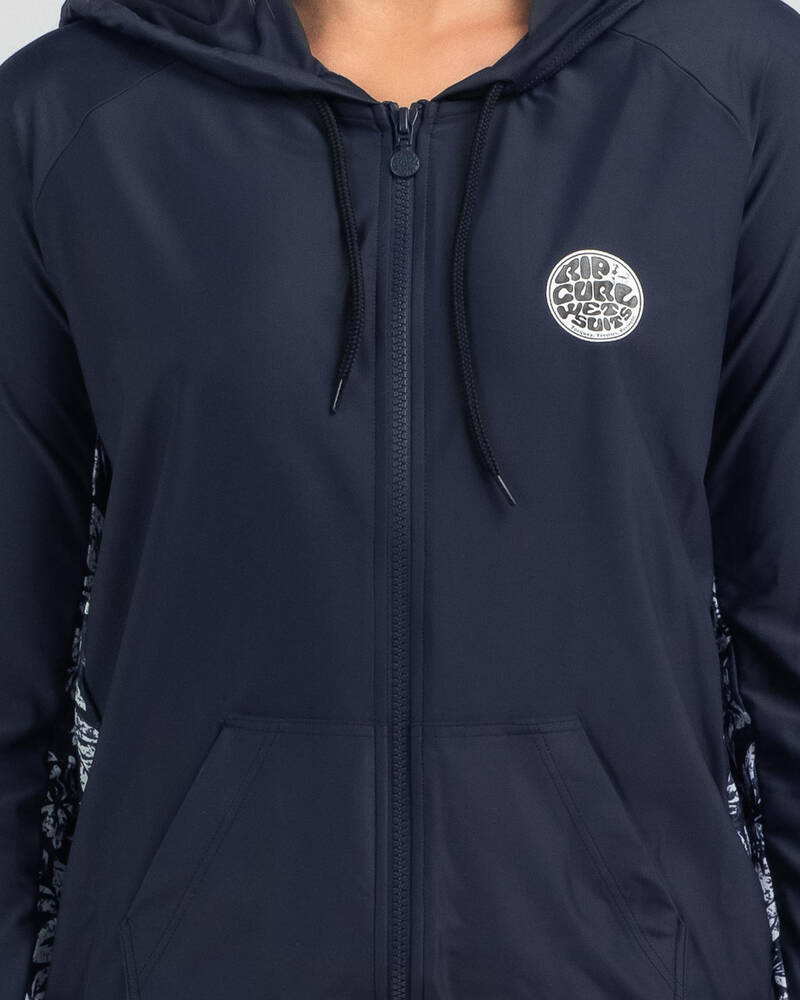Rip Curl Surf Hood Long Sleeve Rash Vest for Womens