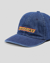 Spitfire Flames Script Strapback Cap for Mens image number null