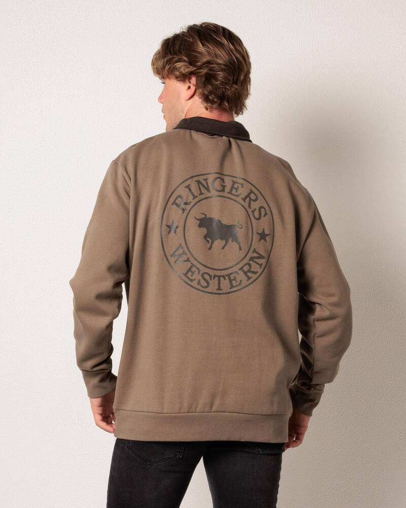 Ringers Western Lachlan 1/4 Zip Sweatshirt for Mens