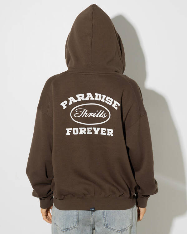 Thrills Last Stop Zip Box Hoodie for Womens