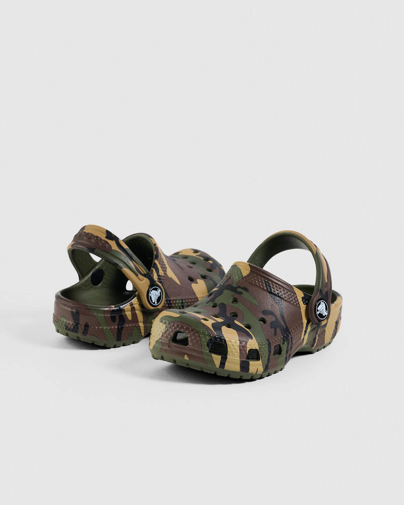 Crocs Toddlers' Classic Camouflage Clogs for Unisex