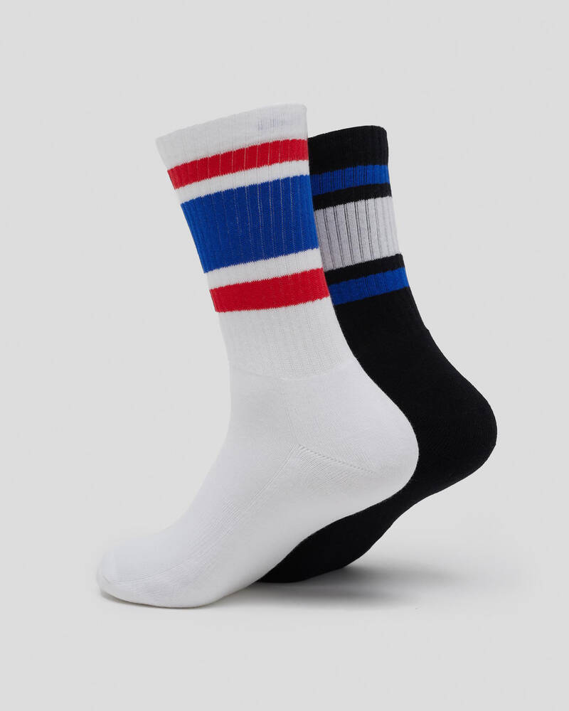 Champion Stripe Crew Socks 2 Pack for Mens