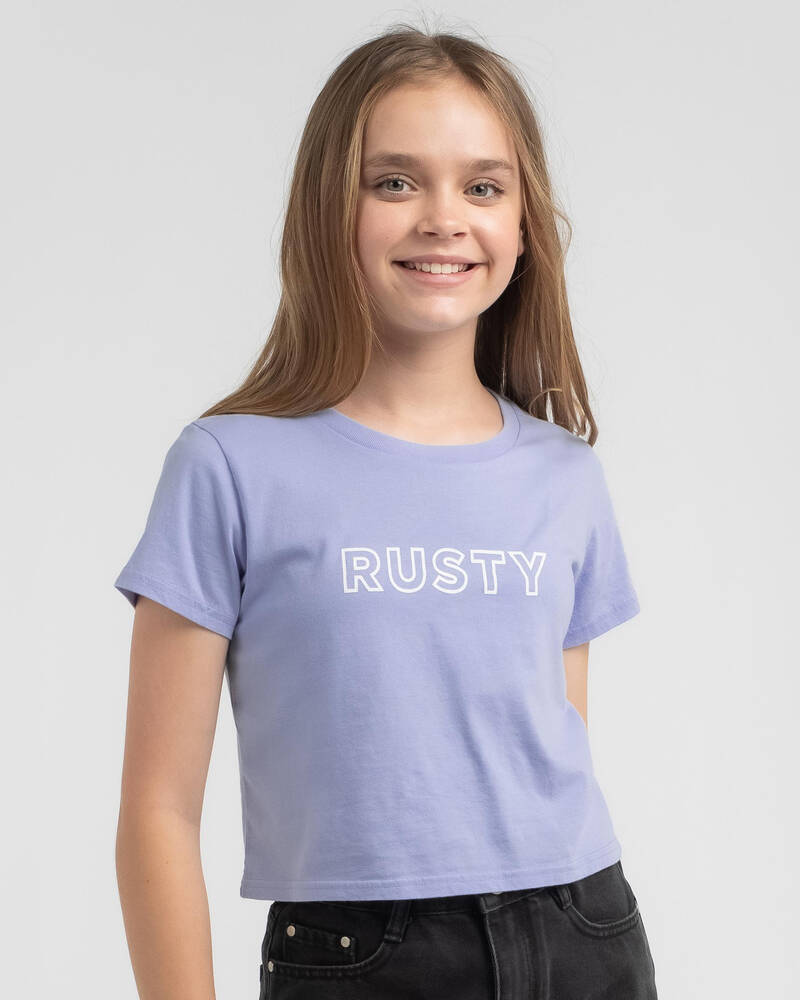 Rusty Girls' Essentials Cropped T-Shirt for Womens