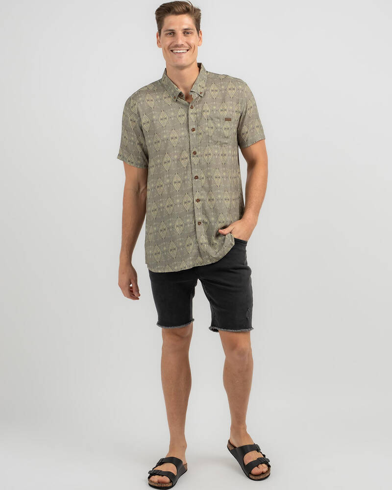 Skylark Script Short Sleeve Shirt for Mens