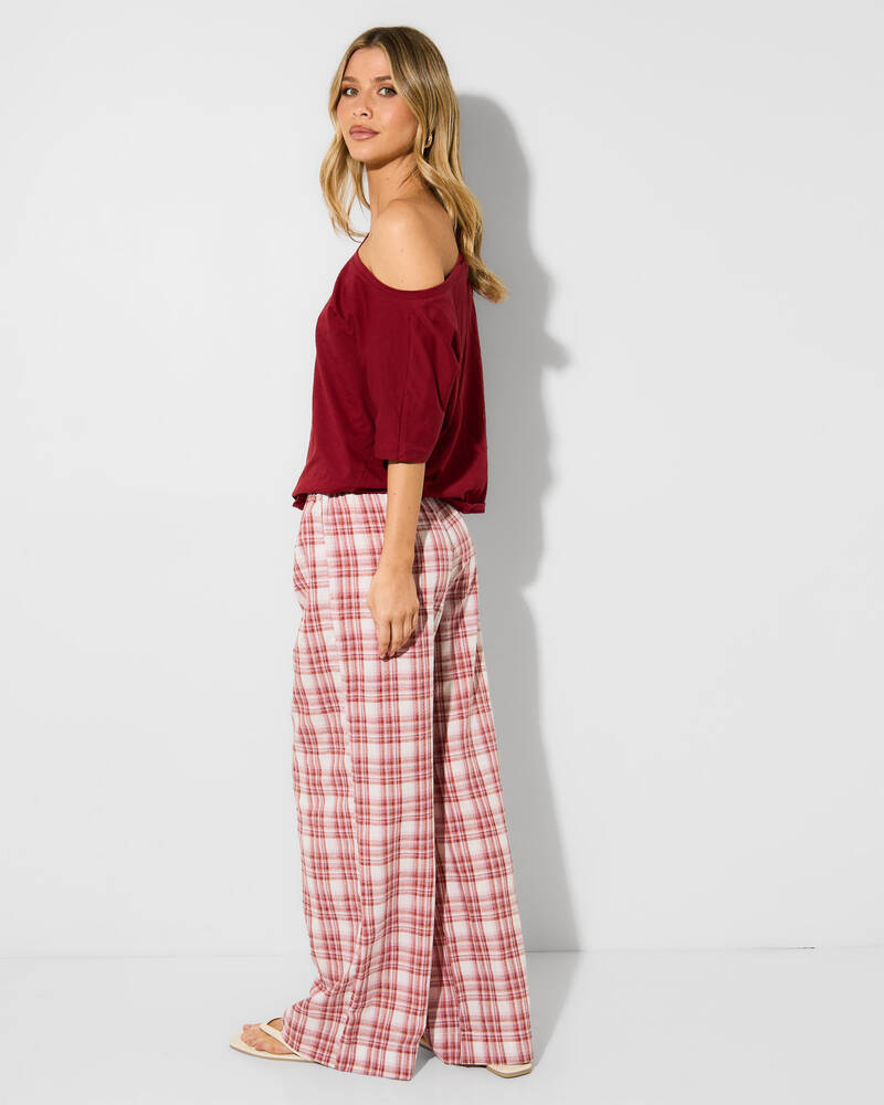 Rhythm Chelsea Check Pants for Womens