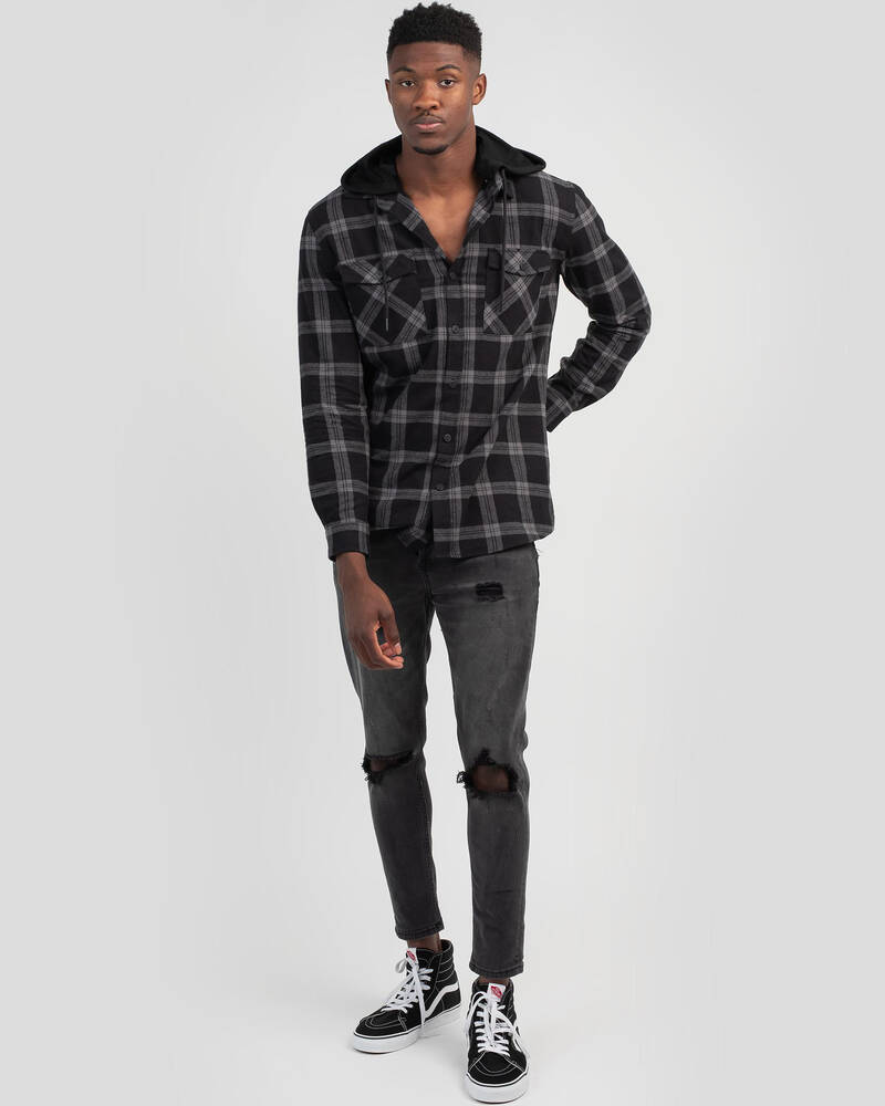 Dexter ZFG Hooded Flannel Shirt for Mens