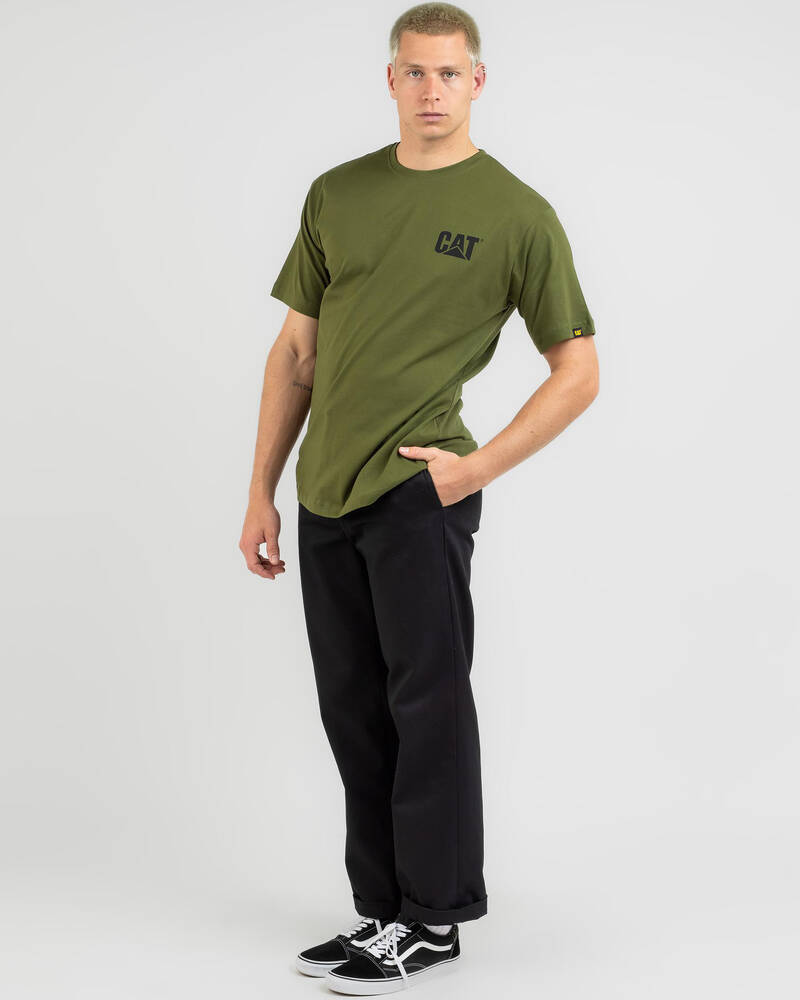 Cat Trademark Logo T-Shirt for Mens