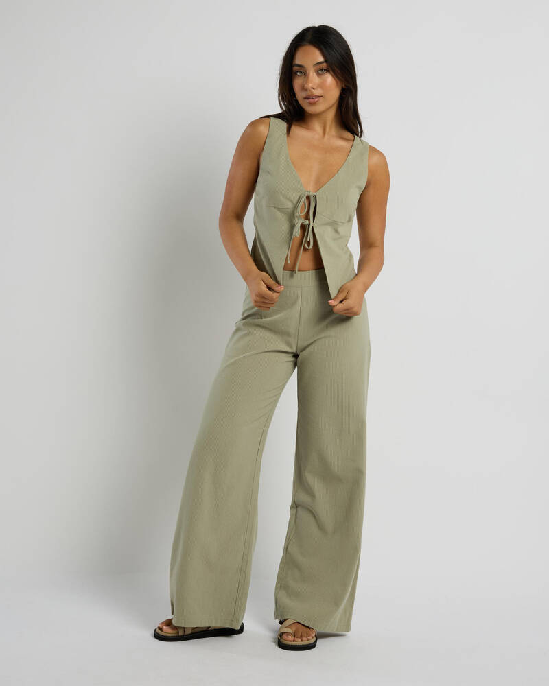 Ava And Ever Gia Stripe Tie Top for Womens