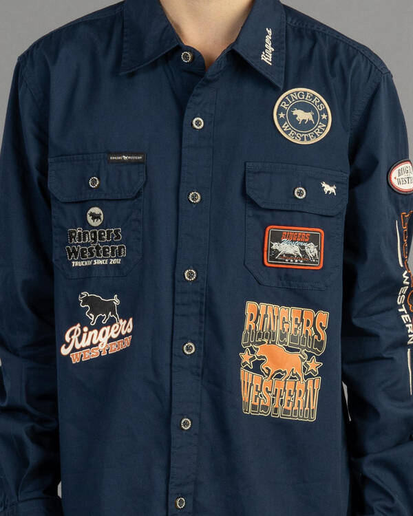Ringers Western Boys' Freehand Long Sleeve Shirt for Mens