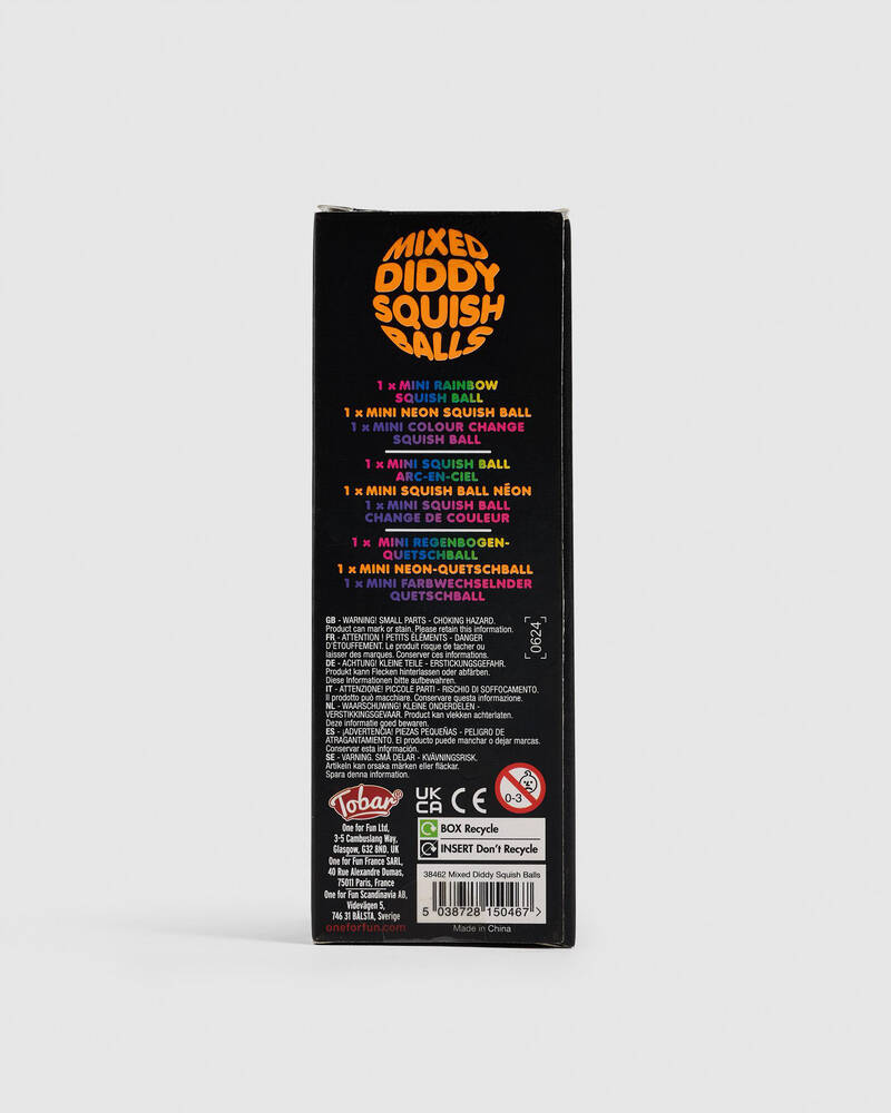 Scrunchems Mixed Squishy Ball 3pk Fidget Toy for Unisex