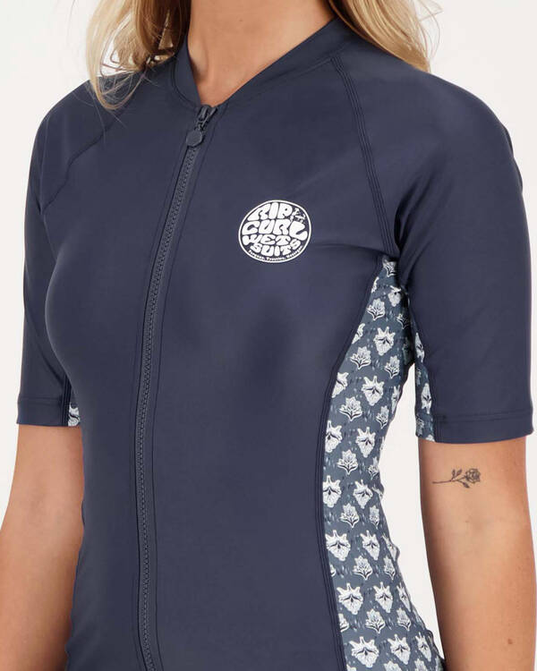 Rip Curl Loloma Short Sleeve Rash Vest for Womens