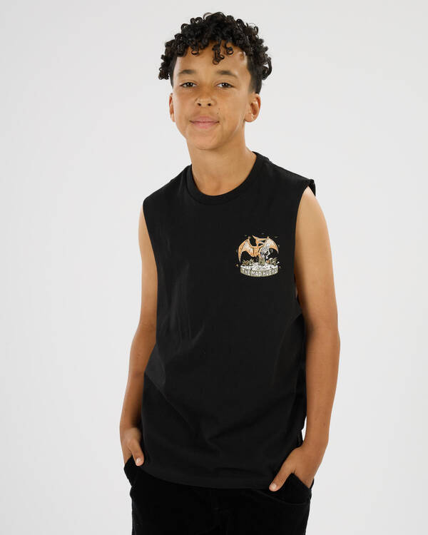 The Mad Hueys Boys' Terodactyl Muscle Tank for Mens