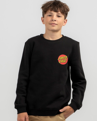 Santa Cruz Boys' Classic Dot Chest Crew Neck Sweatshirt for Mens image number null