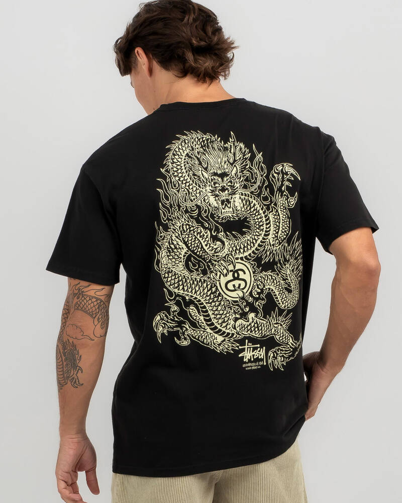 Stussy Dragon 50/50 T-Shirt for Mens