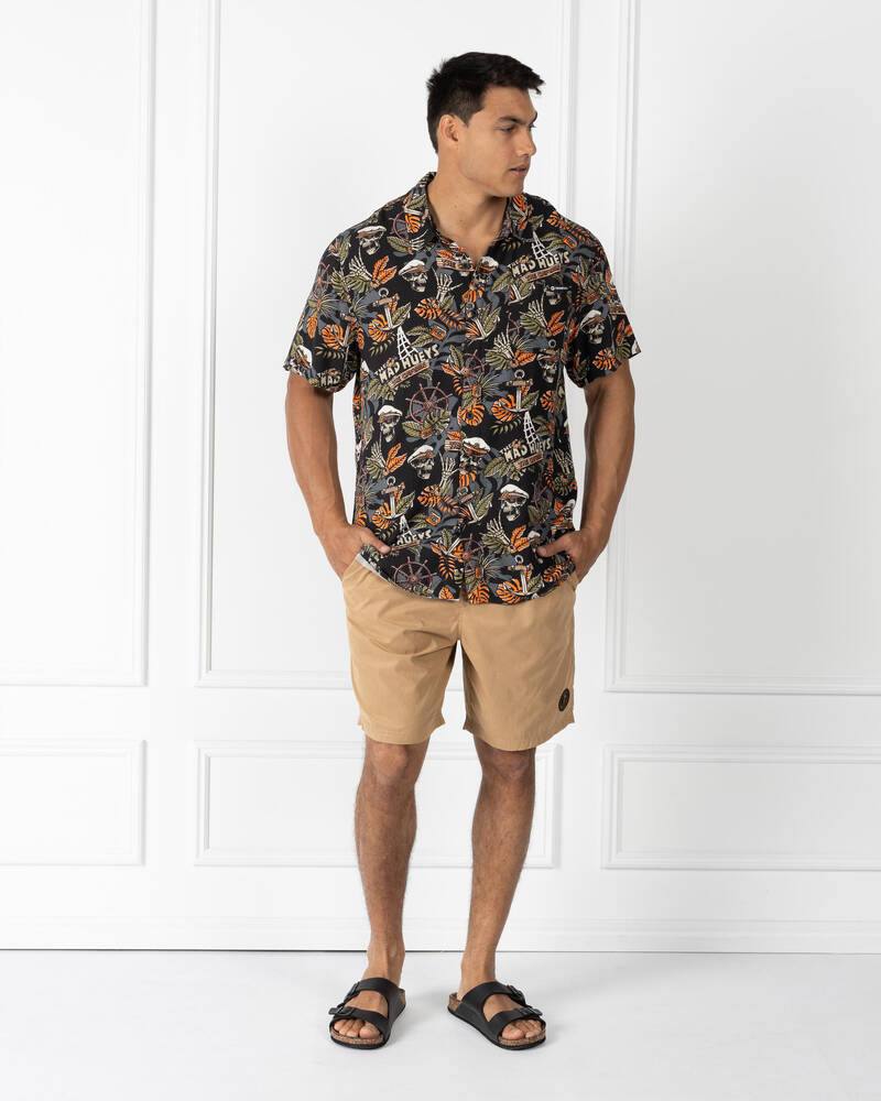 The Mad Hueys The Island Captain Short Sleeve Shirt for Mens