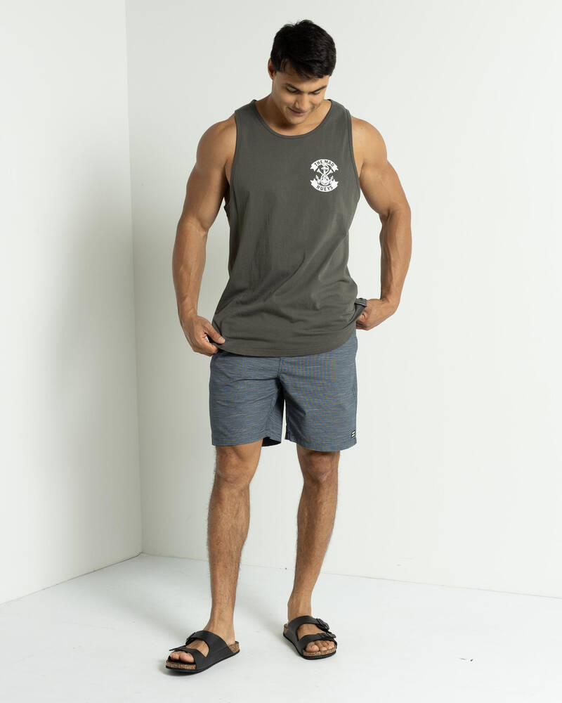 The Mad Hueys Anchor Bones Singlet for Mens