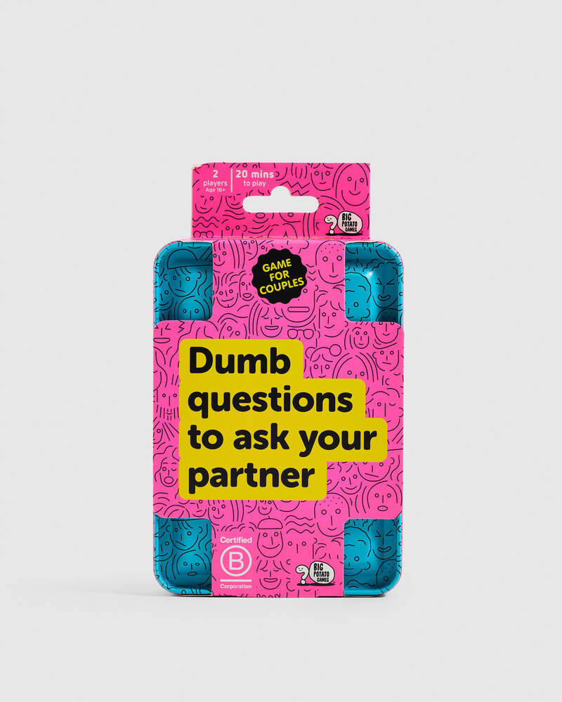 Get It Now Dumb Questions To Ask Your Partner Card Game for Unisex