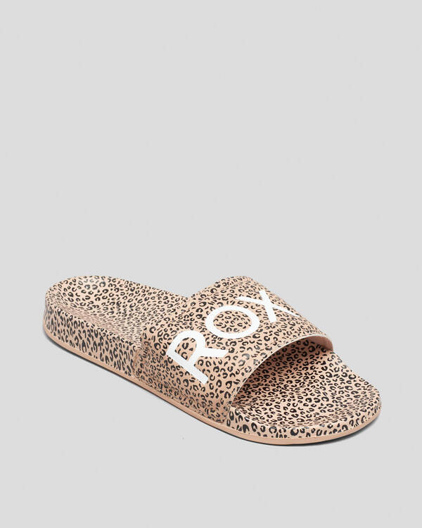 Roxy Slippy Printed Slide Sandals for Womens