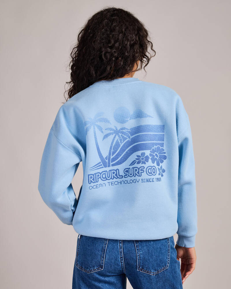 Rip Curl Ocean Tech Heritage Crew Sweatshirt for Womens