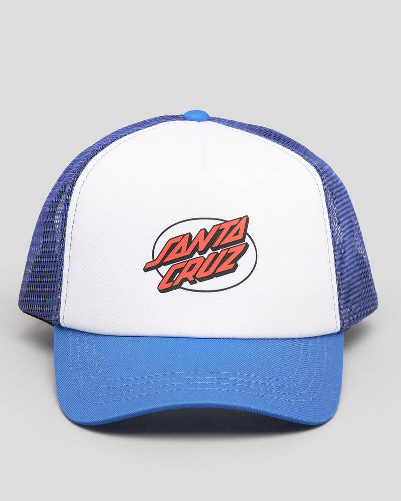 Santa Cruz Boys' Oval Dot Trucker Cap for Mens