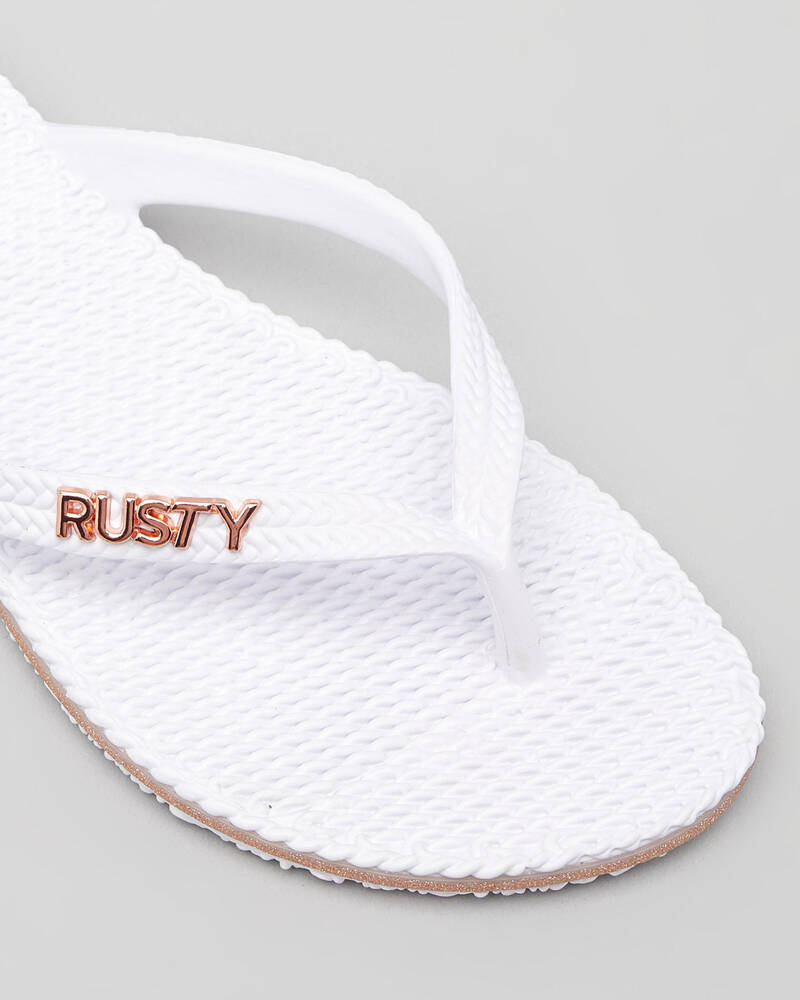 Rusty Flippin' Thongs for Womens image number null