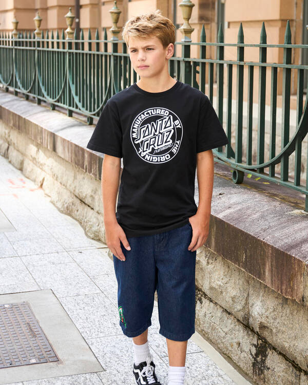 Santa Cruz Boys' MFG Dot Front T-Shirt for Mens